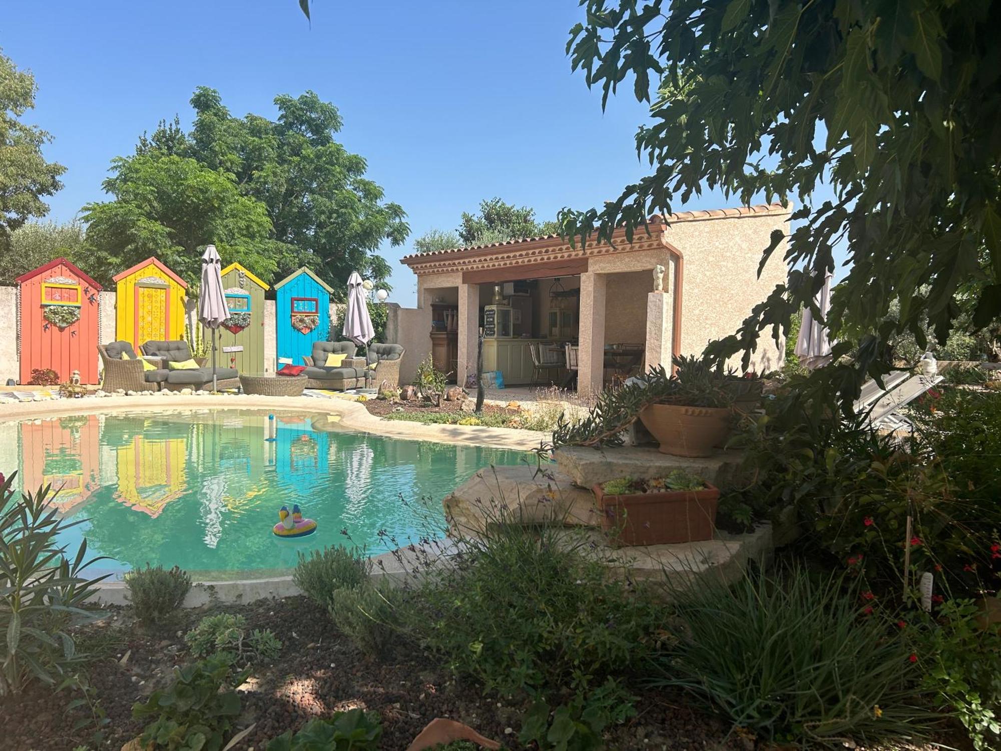 Au Ciel Etoile Bed & Breakfast Кастийон-дю-Гар Екстериор снимка